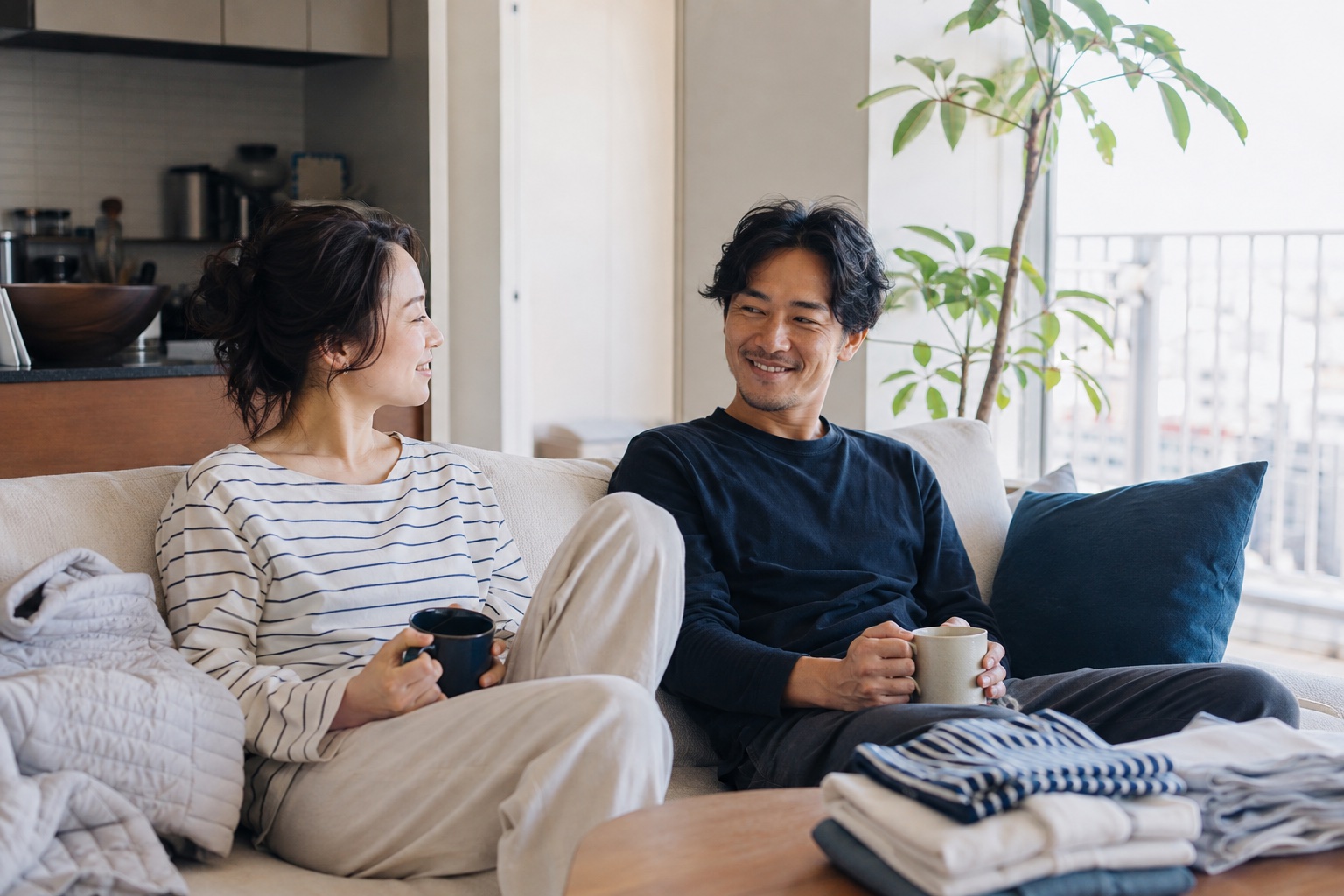 自宅で穏やかな時間を過ごす暮らしのイメージ